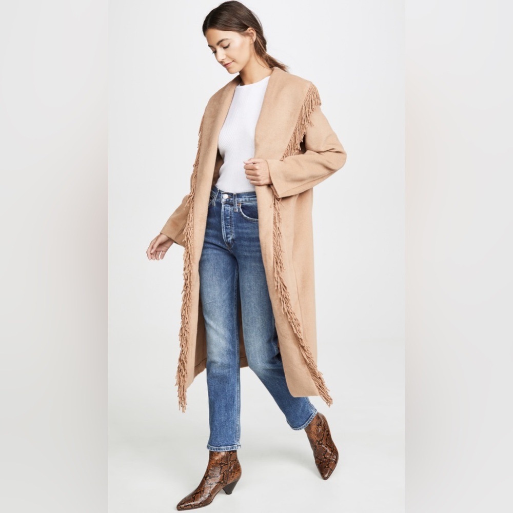 Line & Dot Linda Fringe Coat